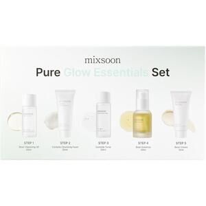 Mixsoon Pure Glow Essentials Set - 5-Step Skincare Kit - Travel kit, Travel